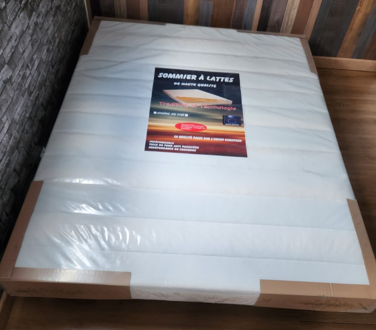 destockage de sommier double lattes Lens