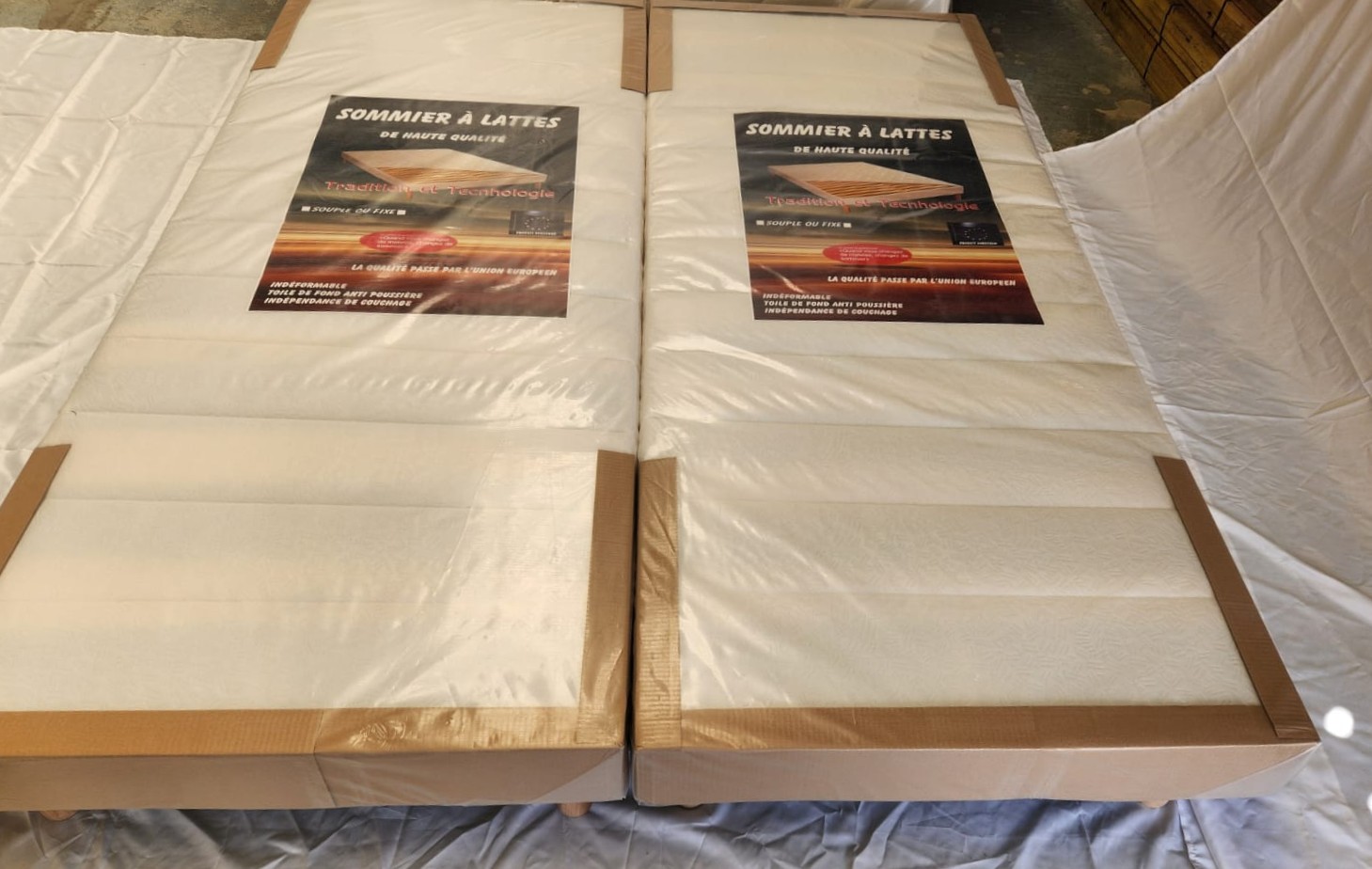 destockage de sommier double lattes Douai